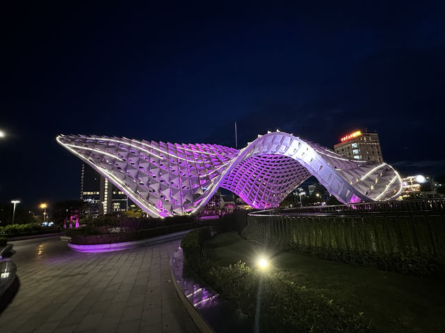 เดินเล่นรอบสะพานมังกร ตอนกลางคืน🐉🌃