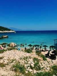 노을빛에 물든 자킨토스 바다