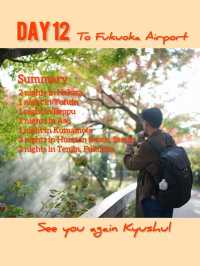 12 Days Kyushu Itinerary for your Autumn trip 😁