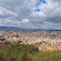Birds eye view of Malaga