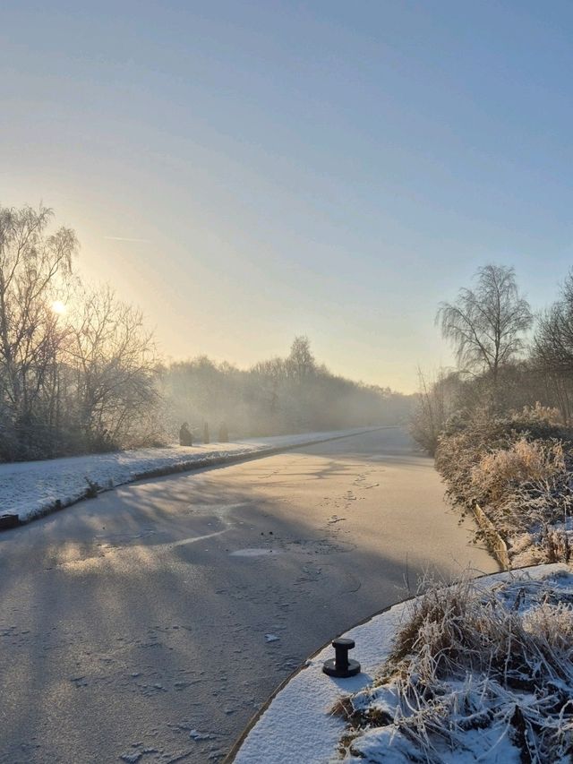 Worsley Canal stunning winter walk