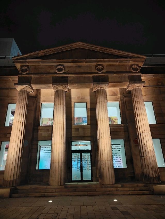 Nightfall at Manchester Metropolitan – A Campus That Glows