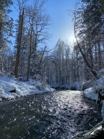 被長白山霧凇漂流美暈