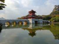 臨桂山水公園的風雨橋
