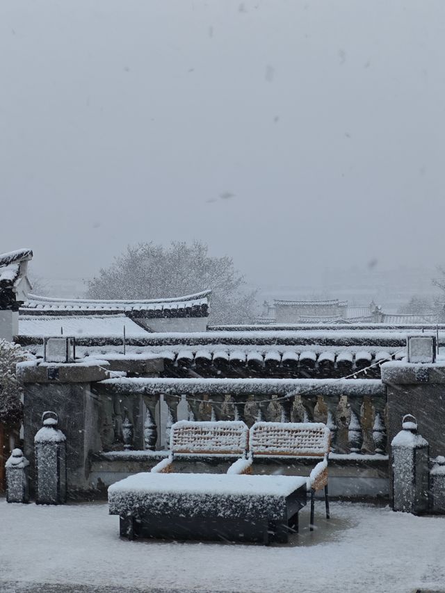 衢州 | 在瑰寶酒店的觀景台，靜觀2024年初雪