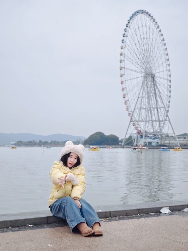 無錫親子遊‖蠡湖大橋餵海鷗水上摩天輪