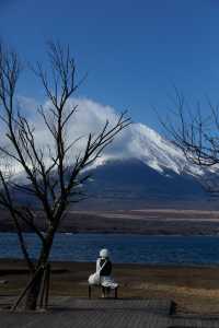 比起河口湖更愛山中湖的富士山