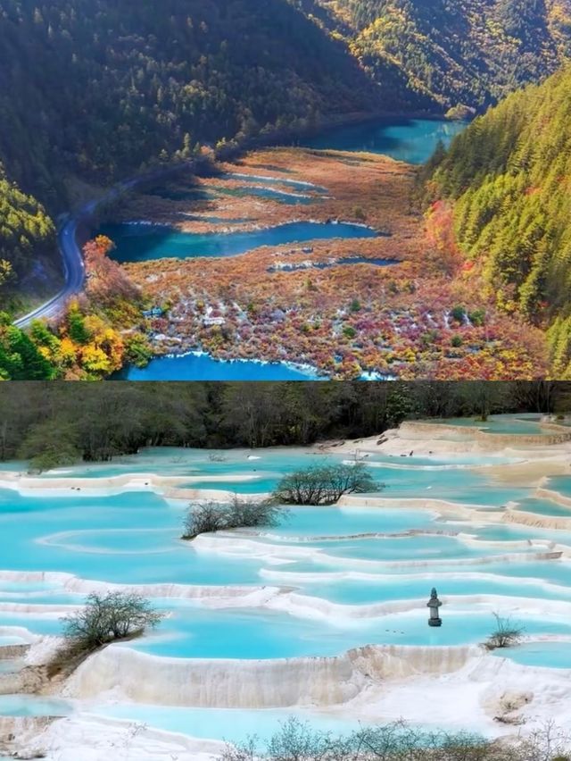 九寨溝最神秘的「五彩池」，點解一年四季顏色都唔同？