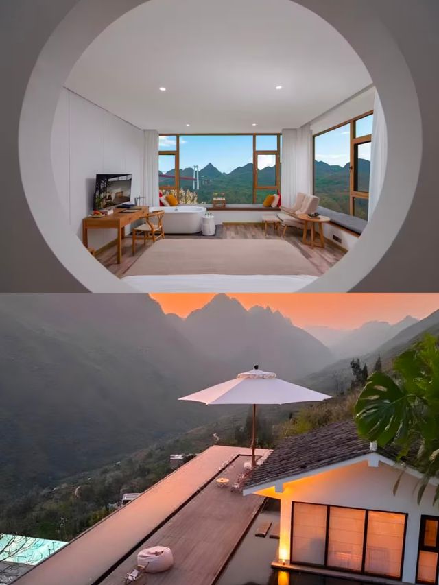 貴州懸崖雲海酒店躺看山河太絕了