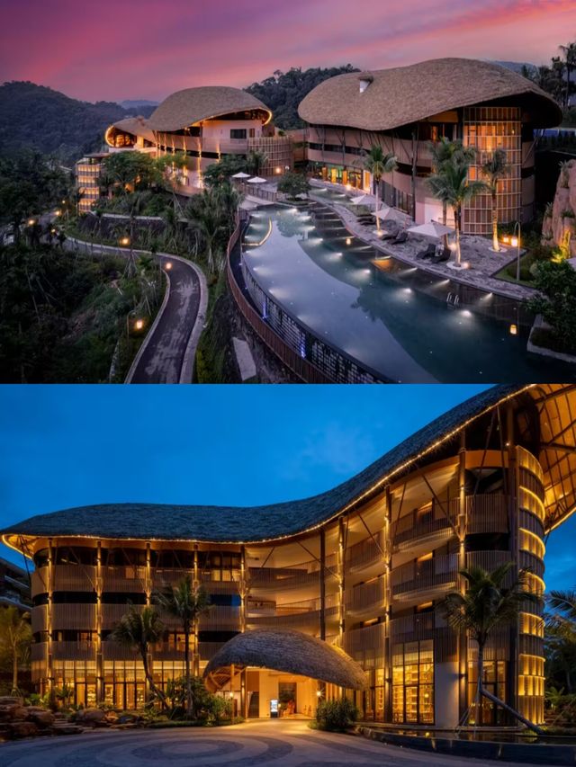 老媽說這是她住過最滿意的酒店 中式建築夜景觀賞