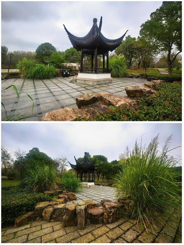 香山垂釣處，一亭寄幽思