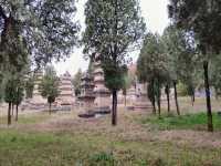 嵩山雨霧,塔影奇觀