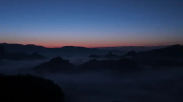 大自然的鬼斧神工和日出雲海 大自然的鬼斧神工和日出雲海