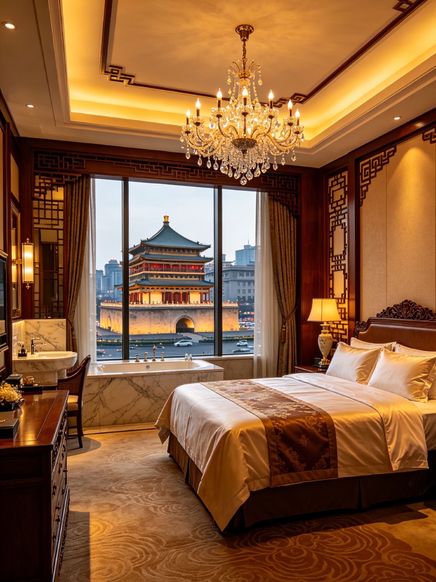 In Xi'an, enjoy the freedom of stepping downstairs and immediately exploring the Muslim Quarter! 🍢✨
Stay at a hidden gem hotel next to the Bell Tower, bringing the vibrant atmosphere of the ancient capital right to your window—it's simply amazing! 💫

🌃 The most comfortable way to travel:
Lie down and enjoy the night view of the Bell Tower
Walk and check out the delicious food in the Muslim Quarter
Sleep at the intersection of history and modernity

📸 Every snapshot is a mood-filled masterpiece!
The lobby decor is super stylish
Huge floor-to-ceiling windows frame the ancient city's nightscape like a painting
Open your room window to a stunning view of the Bell Tower

✨ The ultimate check-in spot:
5-minute walk to the Muslim Quarter
The Bell Tower scenic area is just around the corner
Perfectly avoid the crowds
As dusk gilds the Bell Tower, I gaze out the window, facing Chang'an.
History is not just words in books, but the bustling streets outside the window and the evening drum sounds in your ears.
Feel the breath of time in the heart of the ancient capital.
Who says traveling means rushing around?
This is the travel style for those who know how to enjoy life~🌆