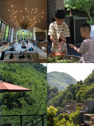 Ninghai Anlan | Enjoy a private hot spring bath in the bamboo forest, a family-friendly getaway in the mountains.