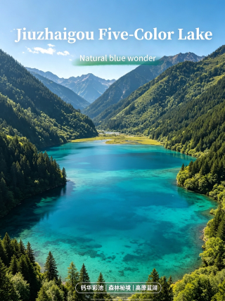 Jiuzhaigou Five-Color Lake, a natural blue wonder | a glassy palette fallen to earth