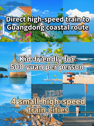 高速鉄道で直行、広東の海へ。水族館とビーチで子供連れでも一人500元