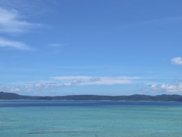 환상적인 바다색을 볼 수 있는 오키나와 코우리오션타워💙