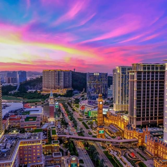 Night views Cotai strip macau