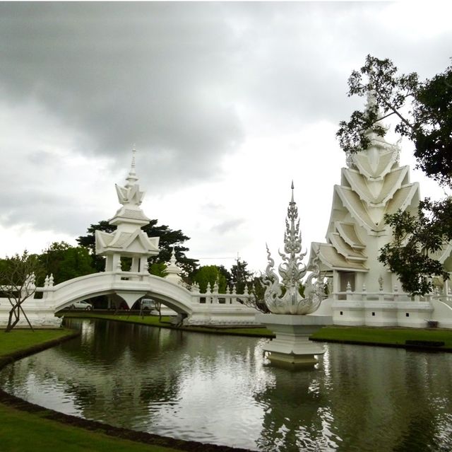 Dazzling White Temple in Chiangrai