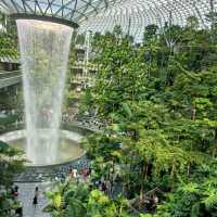 Beautiful indoor waterfall