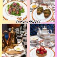 Excellent coffee & croissant at Bacha Coffee