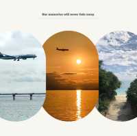 「牛込海岸：夕陽美景、飛機穿梭，絕佳觀賞時機」