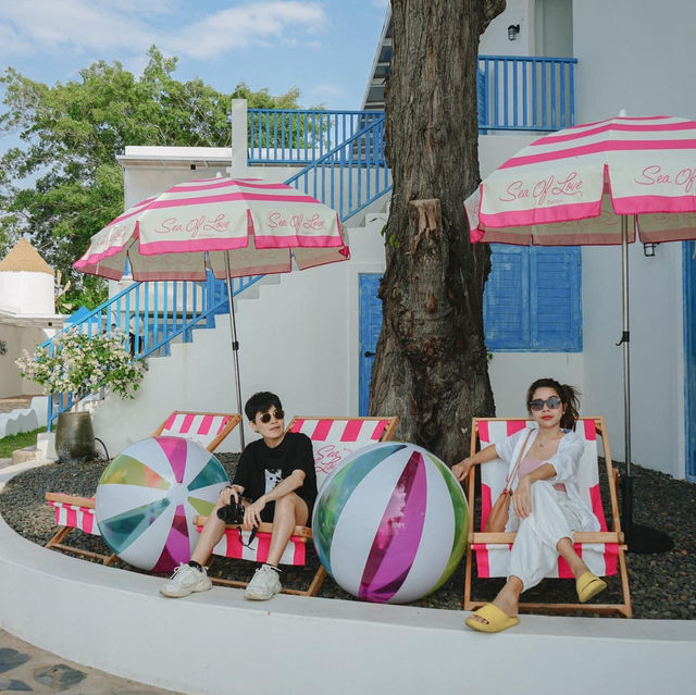 Sea Of Love Pattaya คาเฟ่สไตล์ซานโตรินี 