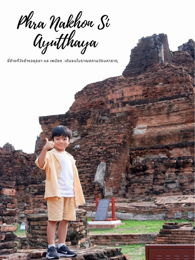 ขี่ช้างชมเมือง เดินเที่ยวโบราณสถานที่อยุธยา 