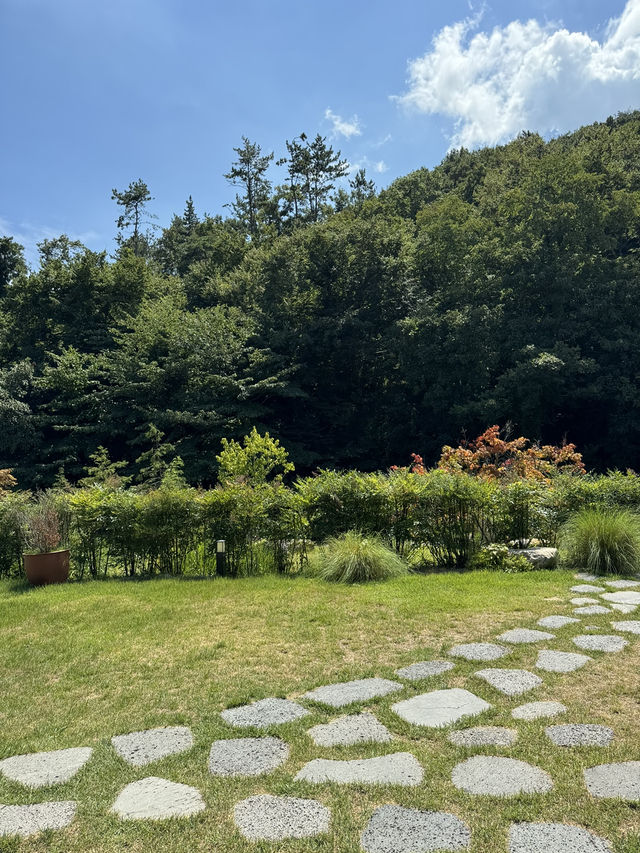 아름다운 정원과 차분한 분위기 🌳