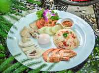 คาเฟ่ในสวนญี่ปุ่นมีบ่อปลาคราฟ ชลบุรี