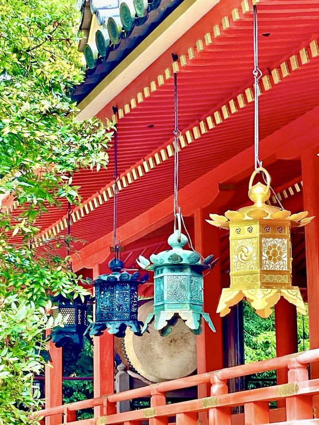 【京都府】青空に映える朱塗りの社殿