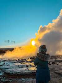 冰島黃金圈景點｜Strokkur Geysir史托克間歇泉，每10分鐘噴發一次
