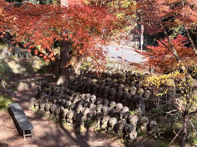 A Thousand Rakan Statues at the Otagi Nenbutsu-ji Temple in Kyoto