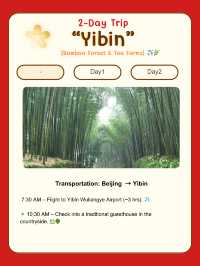 🏞️ 2-Day Trip to Yibin (Sichuan)