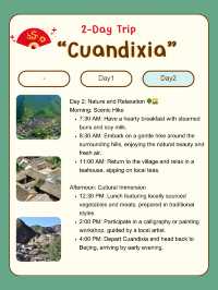 Cuandixia, Beijing itinerary for 2Days🏡