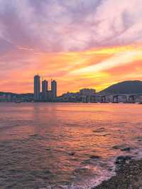 영도 흰여울문화마을의 불타는 노을🧡
