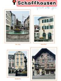 Cute town "Schaffhausen" in Swiss