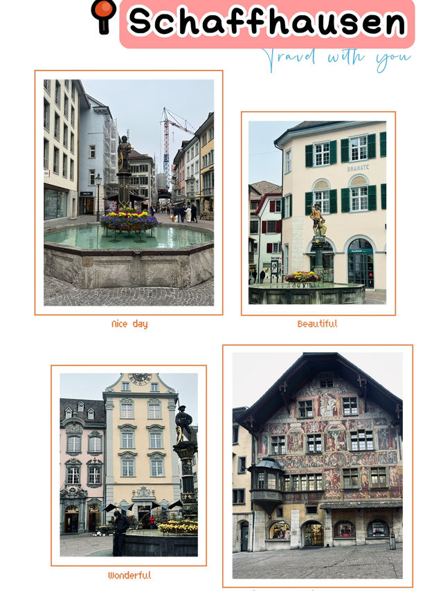 Cute town "Schaffhausen" in Swiss