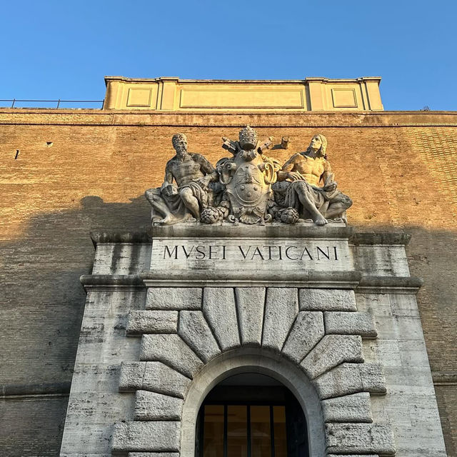 🎨✨ "A Brush with Divinity: One Heavenly Day in the Vatican Museums’ Courtyard