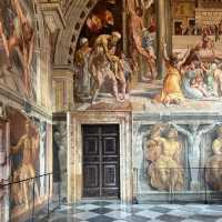 🎨✨ "A Brush with Divinity: One Heavenly Day in the Vatican Museums’ Courtyard
