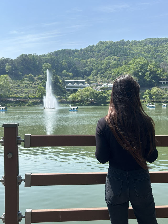 시원한 산책과 오리배 체험🤍 명암저수지 데이트 코스 추천