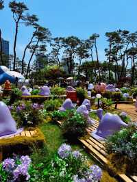 🇰🇷잠실 롯데월드타워에 메타몽 꽃이 피었습니다💜💟