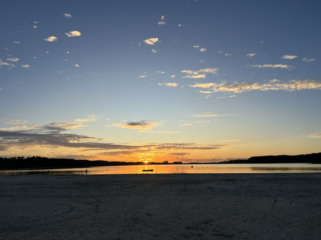 紐西蘭超讚景點—🏕 Pine Beach Campground｜背倚松林、面對湖灘的Northland原味露營地 