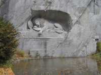 🦁 Quiet Reflection at the Lion Monument in Lucerne