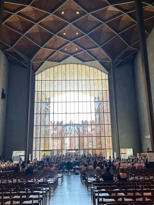 So amazing to find what must be one of his greatest art works here. The stained glass windows are a wonder of the world