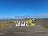 Unwinding at Waiao Beach