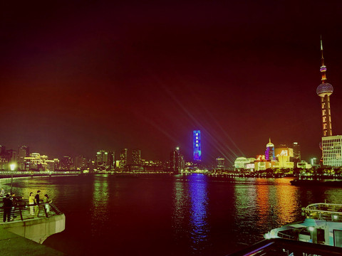 Panorama kota Shanghai dari ketinggian