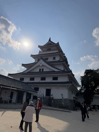 Karatsu Castle, offering panoramic views of the sea and the castle town 🏯🌊