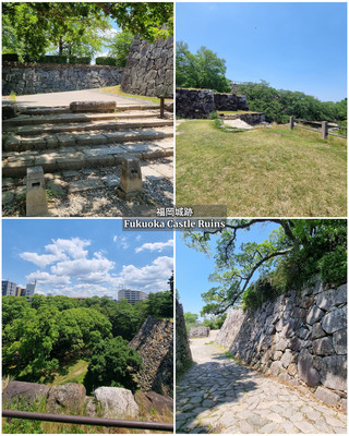 福岡城跡。